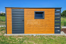 Domek Ogrodowy 4,5x2m Wiata 0,5m Brama Dwuskrzydłowa Okno GP383 Tarnów - zdjęcie 6