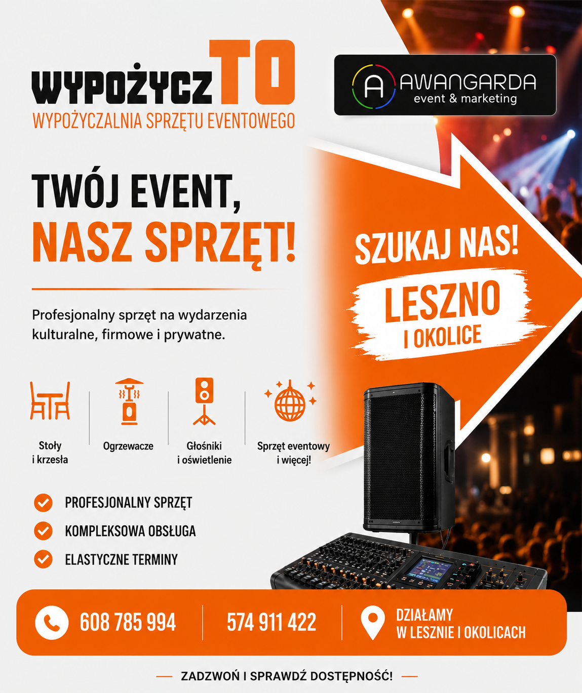 WypożyczTo – wypożyczalnia sprzętu eventowego w Lesznie Leszno - zdjęcie 2