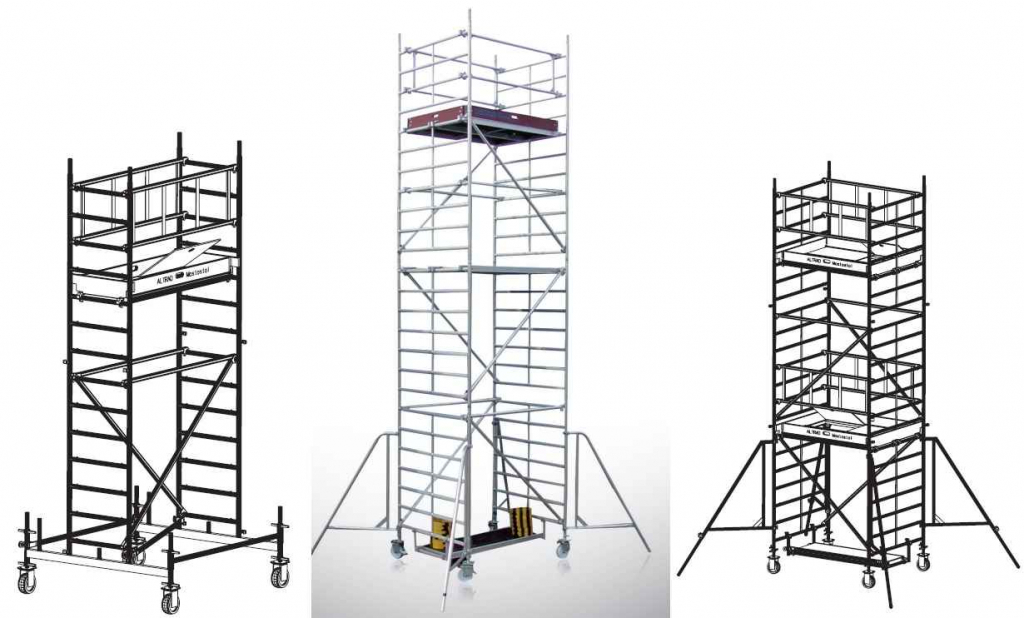 Rusztowania przejezdne ALTRAD Rusztowanie Jezdne Aluminiowe do 13m Ursus - zdjęcie 1