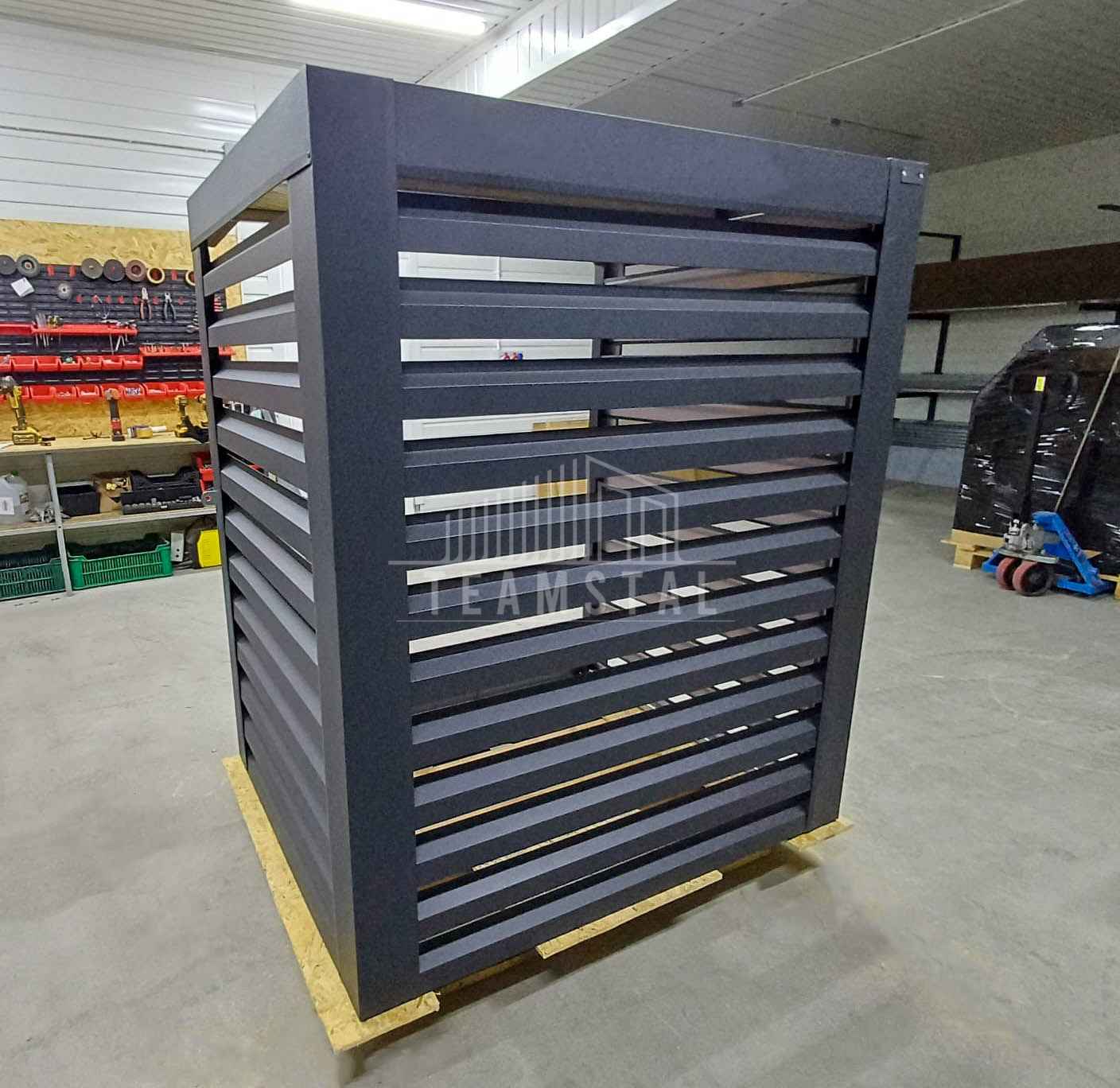 Osłona klimatyzatora – pompy ciepła 100x60x160 cm antracyt TS1218 Radom - zdjęcie 3