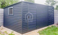 Schowek Domek Ogrodowy 4x2,5 +Wiata 1,5m 2x Drzwi Okno spad  PLG155 Busko-Zdrój - zdjęcie 3