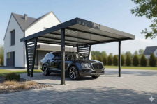 Carport V PREMIUM 5x5m - Wypełnienie panelami Wiata samochodowa TS1267 Bydgoszcz - zdjęcie 2