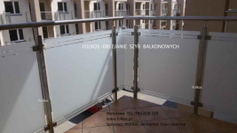 Oklejamy balkony w Warszawie -Folie matowe na szklane balkony Folkos Białołęka - zdjęcie 7
