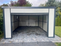 Garaż płyta warstwowa  4x5,5m - brama uchylna - okno  - dach  GP723 Kłodzko - zdjęcie 5