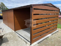 Garaż blaszany 3,5x4,5 + wiata 3,5x2m Brama okno Dach rynny GP572 Gdynia - zdjęcie 3