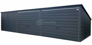 Garaż blaszany 9,4X5m – 2xbrama uchylna – brama dwuskrzydłowa ST232