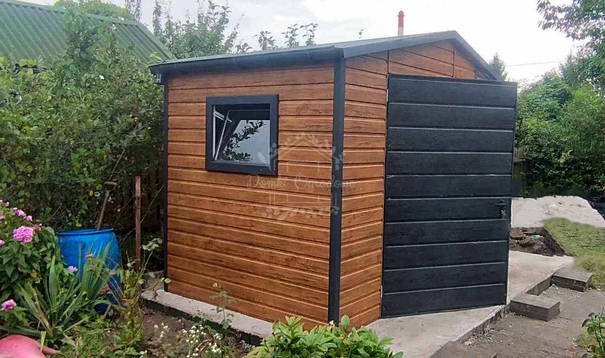 Domek Ogrodowy   2x2  wiata 1x2 2x okno  drewnopodobny  Dwuspad ID717 Zamość - zdjęcie 4