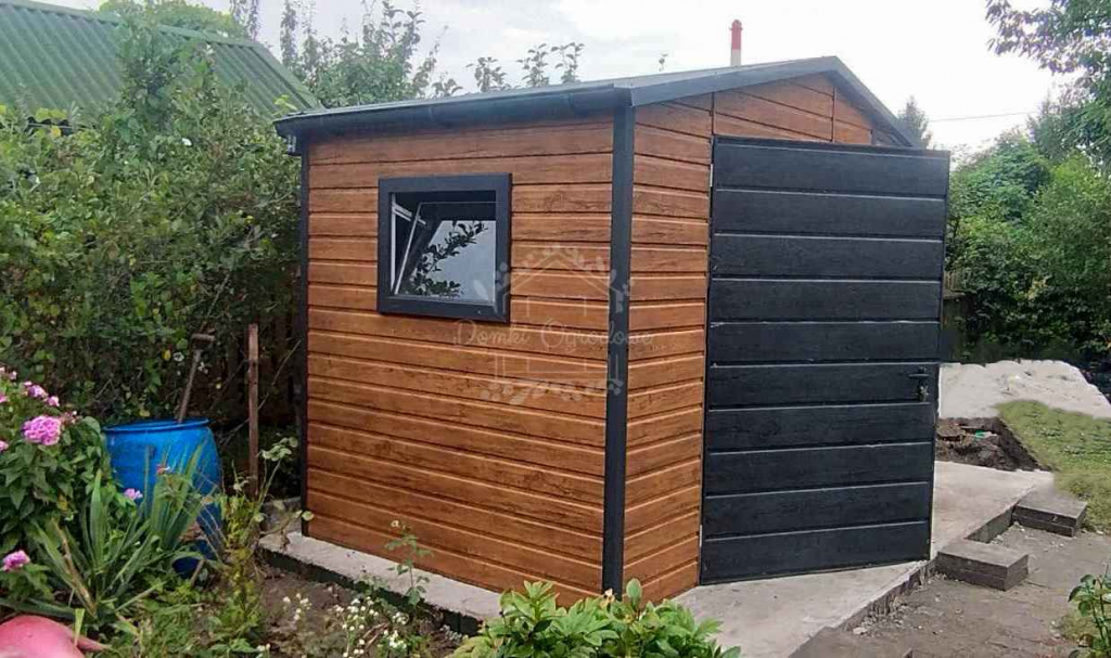 Domek Ogrodowy   2x2  wiata 1x2 2x okno  drewnopodobny  Dwuspad ID717 Zamość - zdjęcie 4