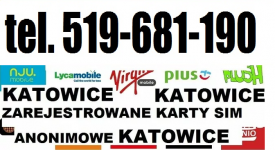 Aktywne Karty Karta sim Zarejestrowane startery starter GSM Katowice - zdjęcie 1