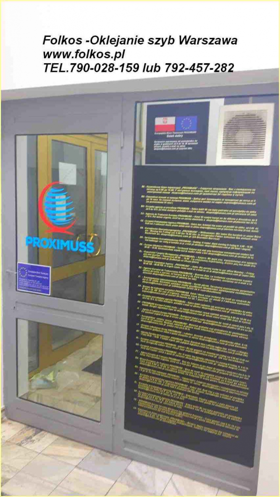 Folie okienne Wieliszew i okolice Oklejanie szyb, okien , witryn,drzwi Wieliszew - zdjęcie 5