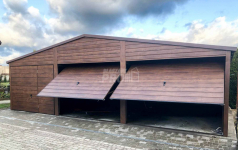 Garaż blaszany 9x6 3x Brama drzwi drewnopodony  Dach dwuspadowy GP143 Morąg - zdjęcie 4