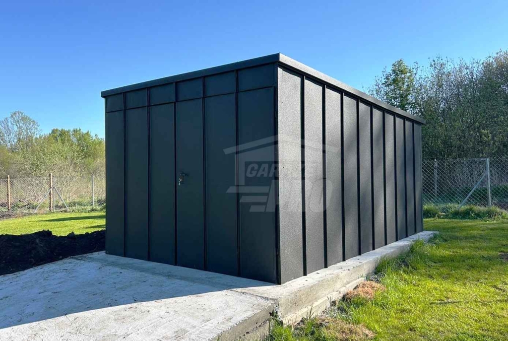 Garaż blaszany 3x5 m - brama drzwi blacha na rąbek dach  GP740 Chojnice - zdjęcie 4