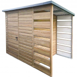 Domek ogrodowy 2x2m + wiata 0,8m  winchester dach spad w tył ID668