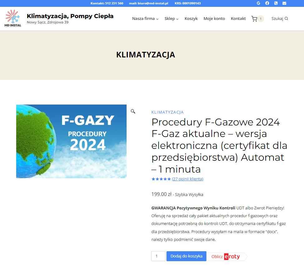 Procedury F-Gazowe F-Gaz fgaz aktualne 2024 - FV - automat 1 minuta Nowy Sącz - zdjęcie 4