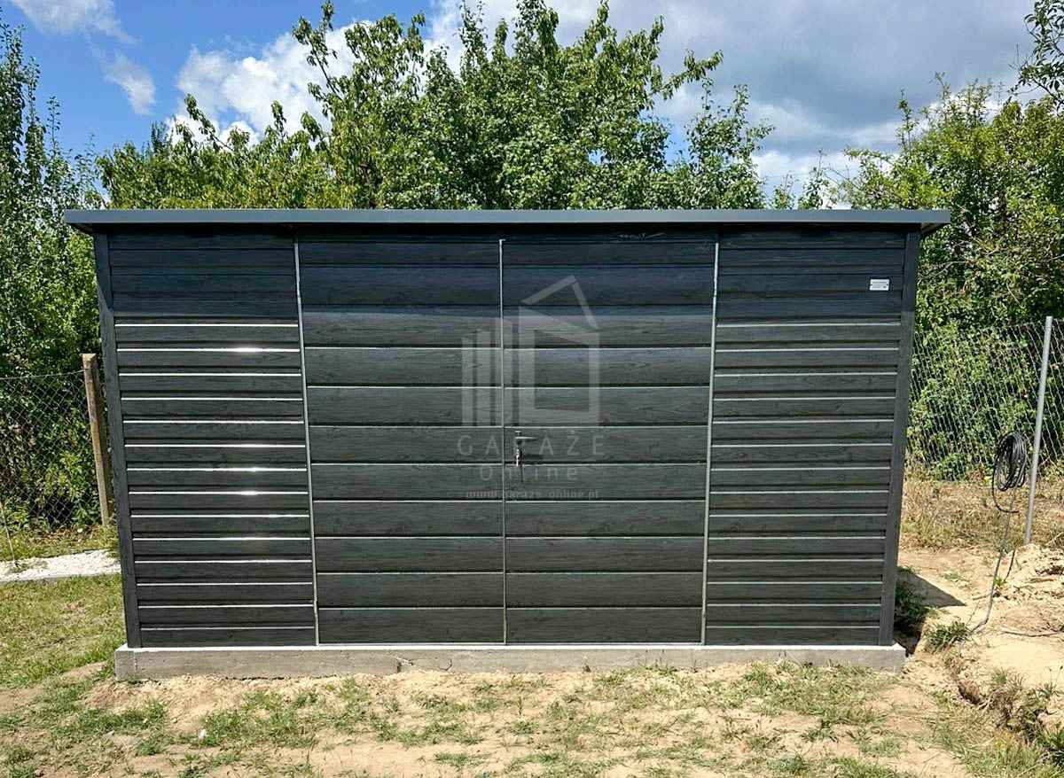 Schowek domek ogrodowy 4x3m brama dwuskrzydłowa okno dach rynna ID1056 Śródmieście - zdjęcie 5