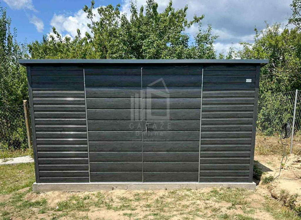 Schowek domek ogrodowy 4x3m brama dwuskrzydłowa okno dach rynna ID1056 Śródmieście - zdjęcie 5