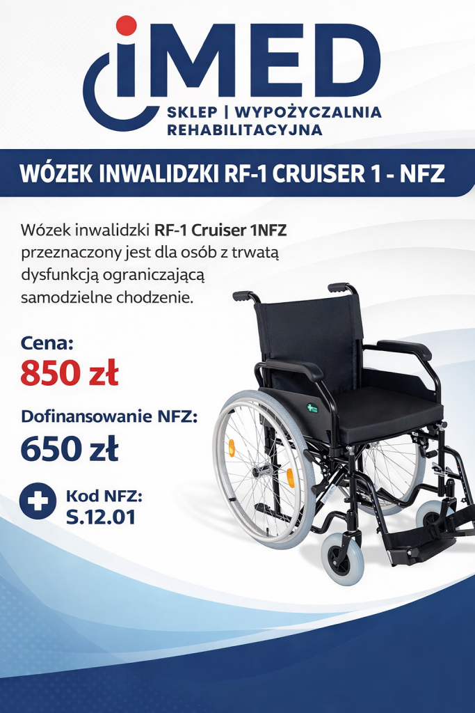 WÓZEK INWALIDZKI RF-1 CRUISER 1 - NFZ Bemowo - zdjęcie 1