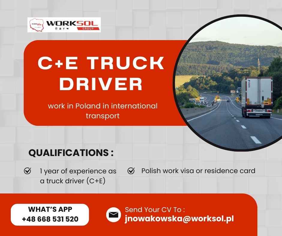 C+E DRIVER – Work in Poland! (Wrocław) Fabryczna - zdjęcie 1
