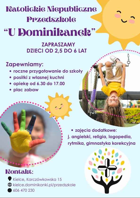 Kielce - zapisy dla dzieci do Przedszkola U Dominikanek Kielce - zdjęcie 1
