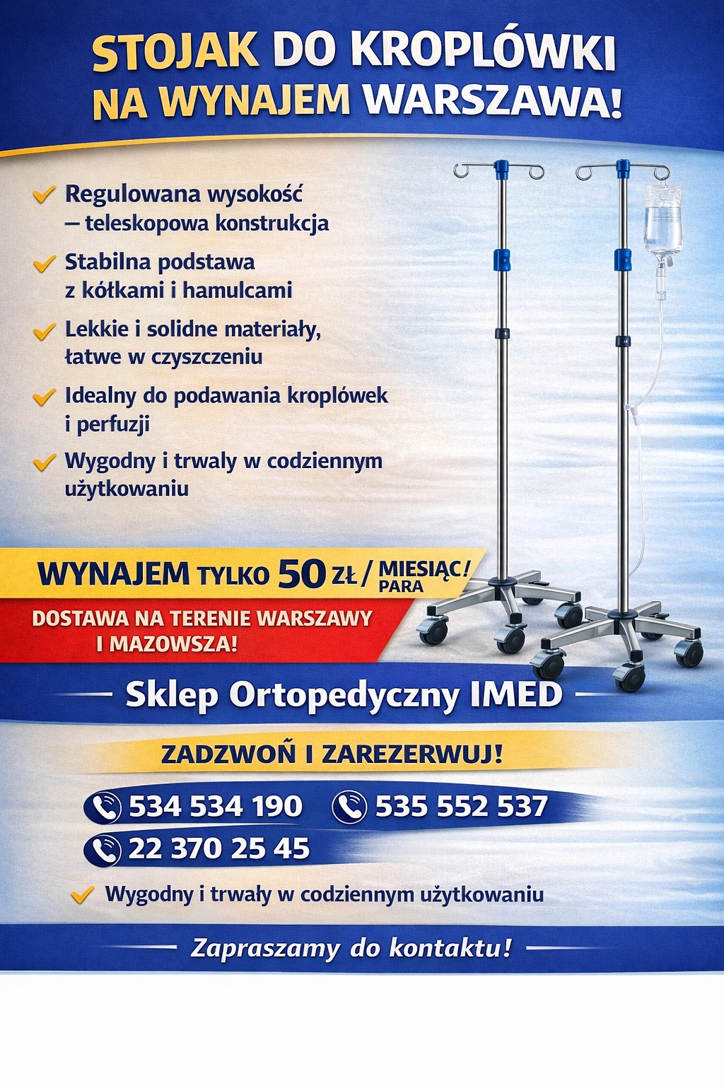 STOJAK DO KROPLOWKI NA WYNAJEM WARSZAWA Bemowo - zdjęcie 1