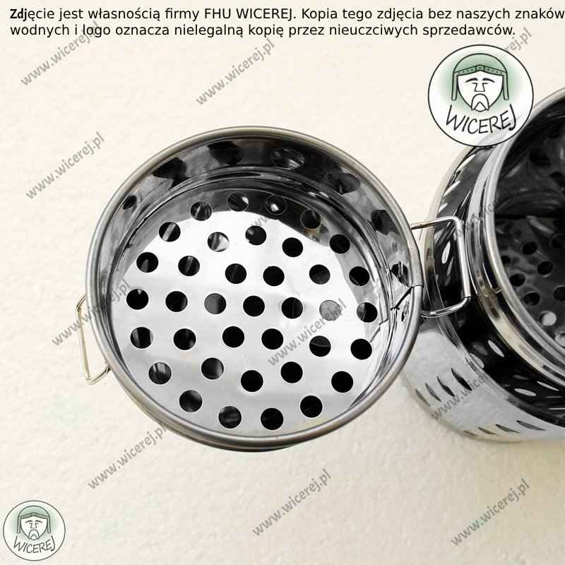 Podkurzacz Premium Nierdzewny Średni z Chłodnicą Odymiacz Miech Jaśliska - zdjęcie 11