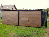 Garaż blaszany 6x5 2x Brama uchylna  + okno ocynk  spad w tył GP141 Ciechanów - zdjęcie 2