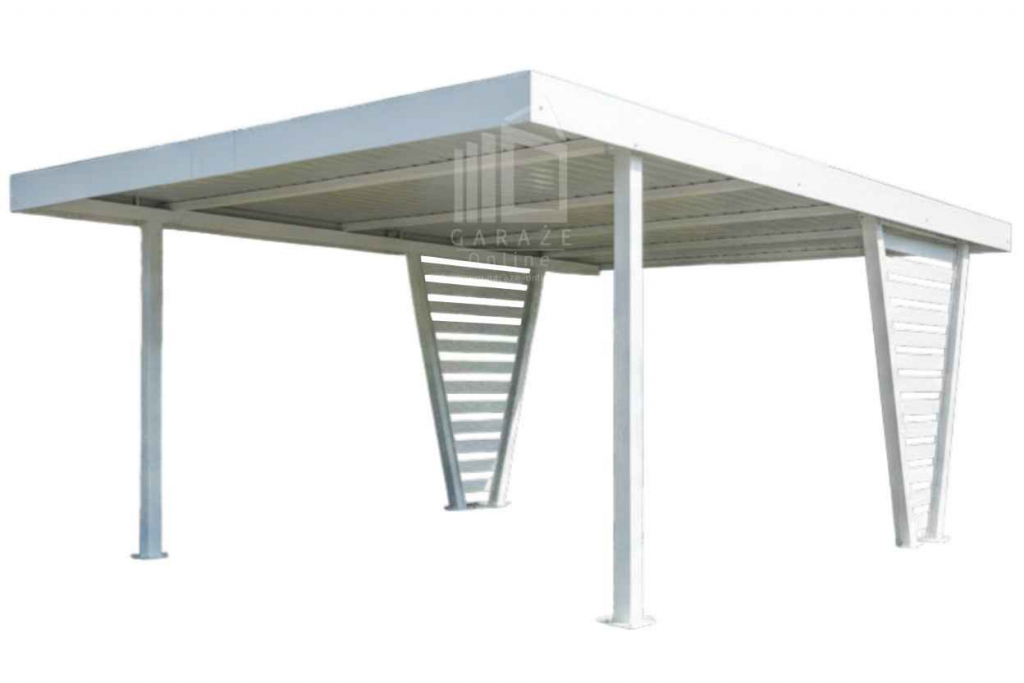 Carport V PREMIUM 4x4,8m Wypełnienie panelami Wiata samochodowa ID1198 Jelenia Góra - zdjęcie 1