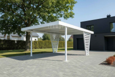 Carport V PREMIUM 4x4,8m Wypełnienie panelami Wiata samochodowa TS1268 Śródmieście - zdjęcie 3