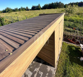 Schowek - domek ogrodowy + wiata 1,5m - drzwi - drewnopodobny SO103 Pabianice - zdjęcie 4