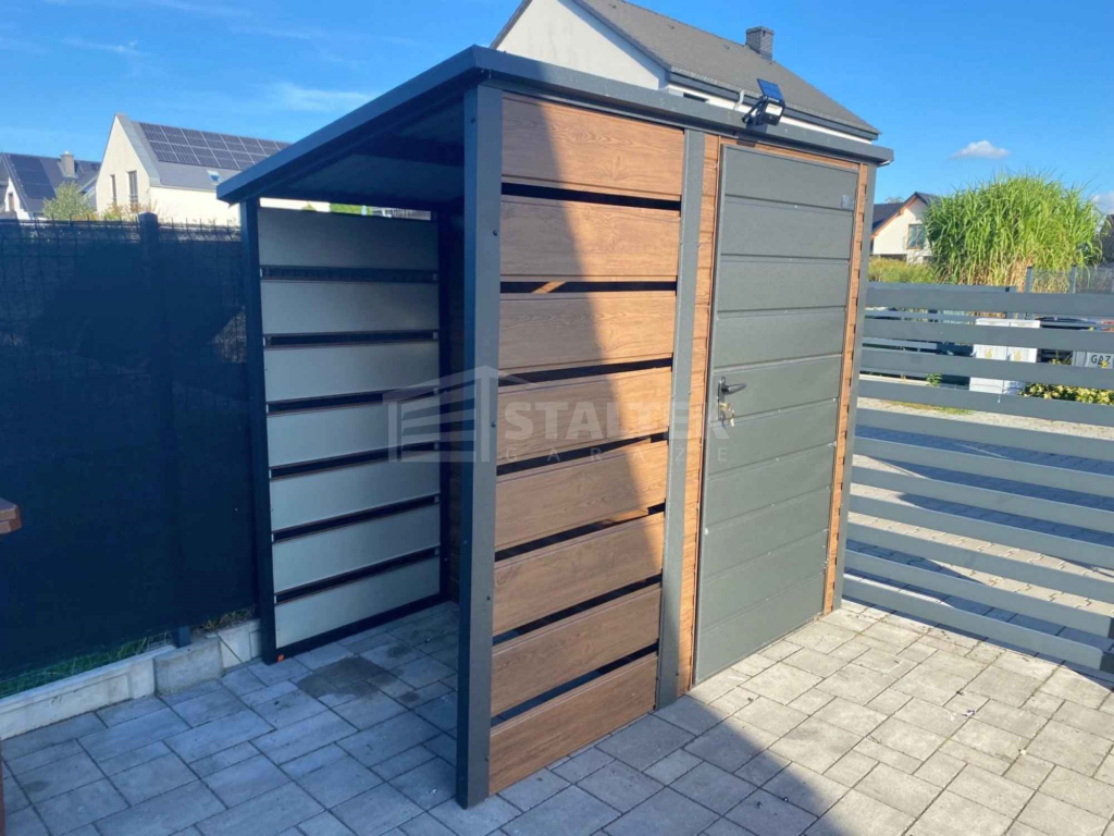 Schowek – domek ogrodowy 1,5×1,5 wiata 1×1,5 drzwi dach  ST236 Czersk - zdjęcie 5