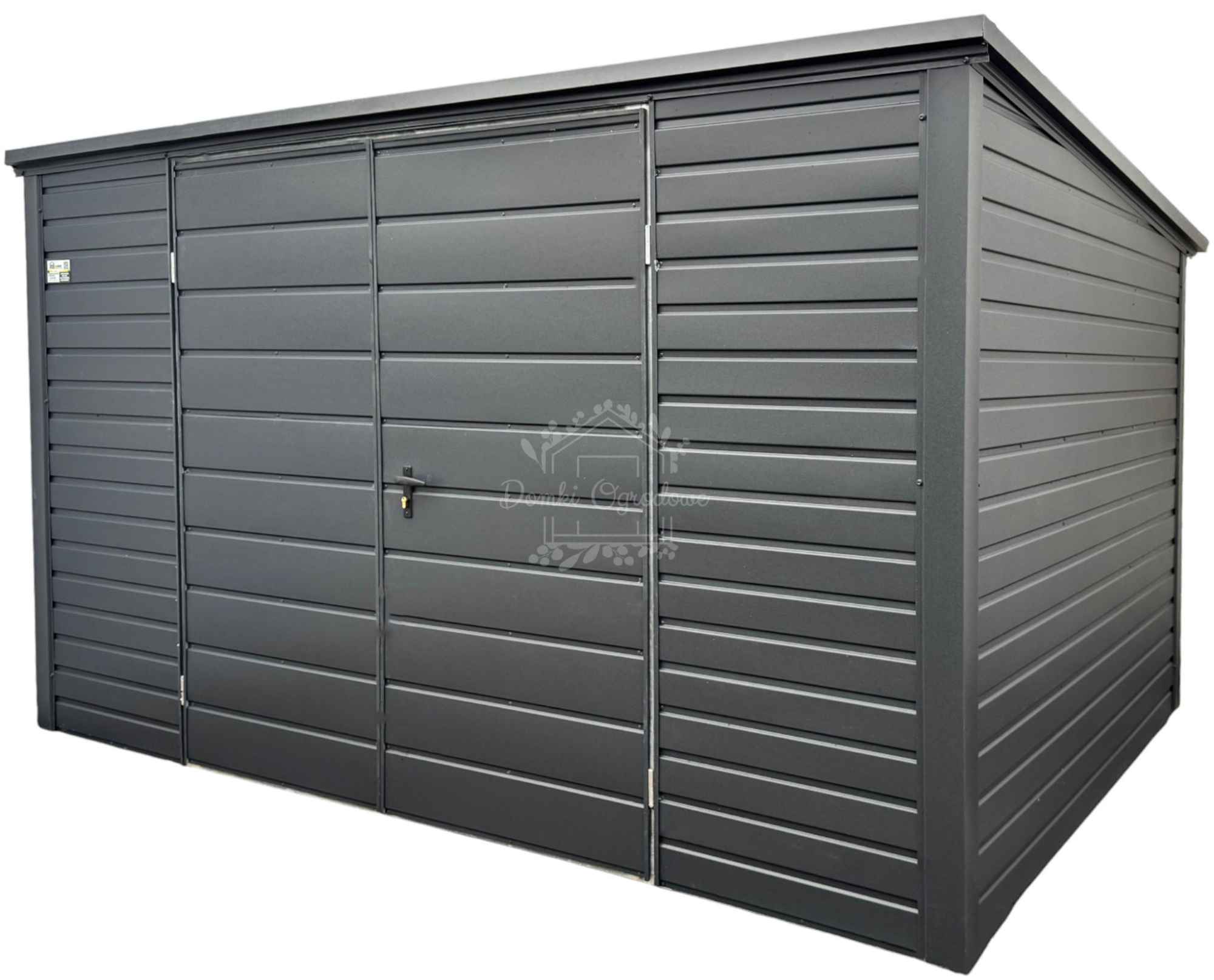 Schowek - domek ogrodowy 4x2,5m  antracyt - dach spad w tył ID884 Szczecinek - zdjęcie 1