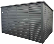 Schowek - domek ogrodowy 4x2,5m  antracyt - dach spad w tył ID884
