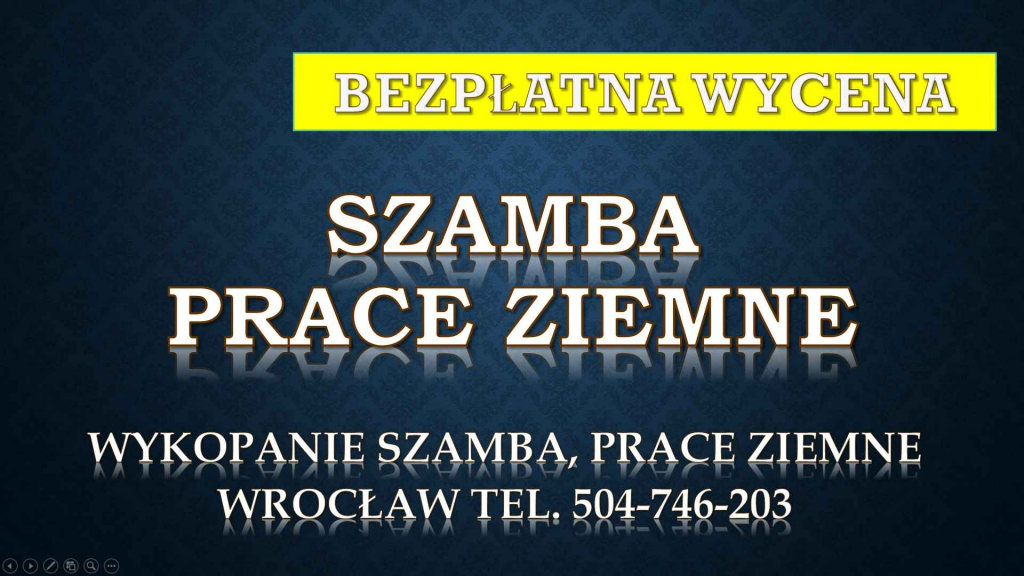 Wykopanie szamba, cena, Wrocław, tel. 504-746-203, dołu pod szambo. Psie Pole - zdjęcie 1
