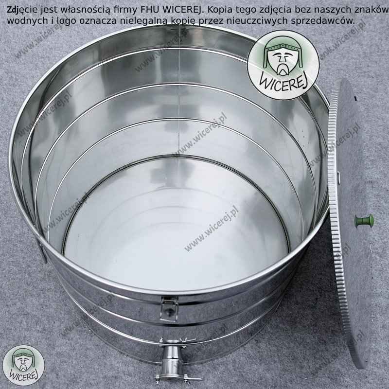 PREMIUM Odstojnik do miodu 150L z ZATRZASKAMI nierdzewny kwasoodporny Jaśliska - zdjęcie 12