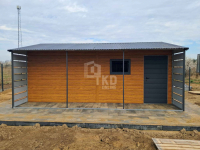 Garaż blaszany 4x5m + wiata 1x5m - brama - drzwi - okno   dach TKD269 Rawa Mazowiecka - zdjęcie 3