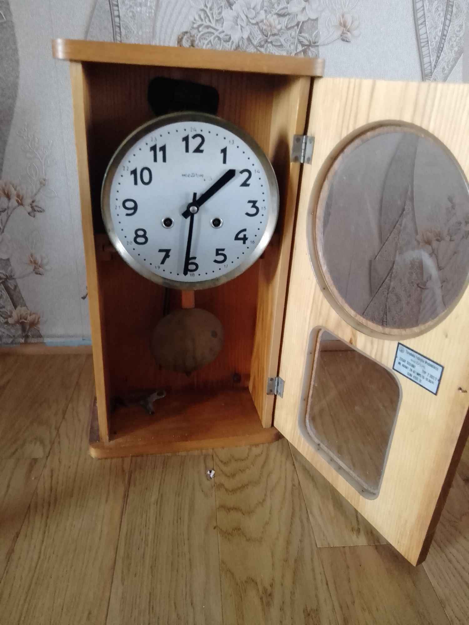 Zegar ANTYCZNY Ścienny Sidzina - zdjęcie 1