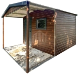 Schowek domek ogrodowy 2,5x2 m + wiata 1,5 m drzwi okno dach SO205