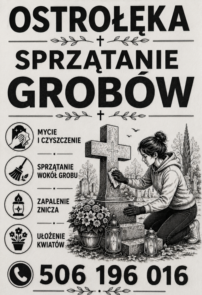 OSTROŁĘKA Sprzątanie grobów Bemowo - zdjęcie 1