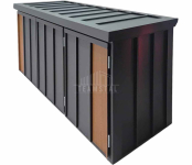 Zabudowa koszy na śmieci wiata obudowa 177x65x110 cm 3x120L TS1221
