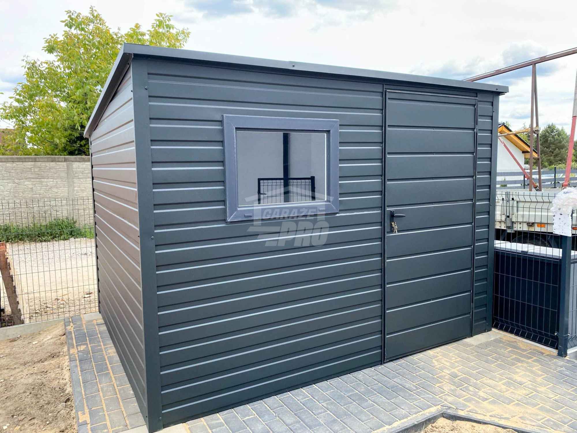 Schowek - Domek Ogrodowy 2,5x2m  Drzwi okno dach spad w tył GP545 Wieliczka - zdjęcie 3