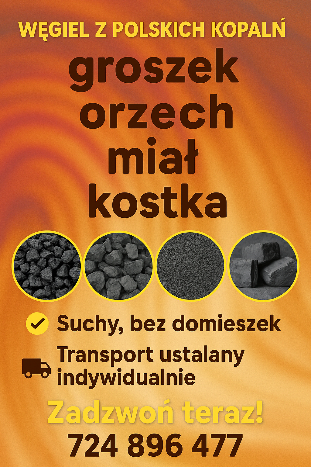 Węgiel Kostka Groszek Orzech Miał-Dostawa Tychy - zdjęcie 1
