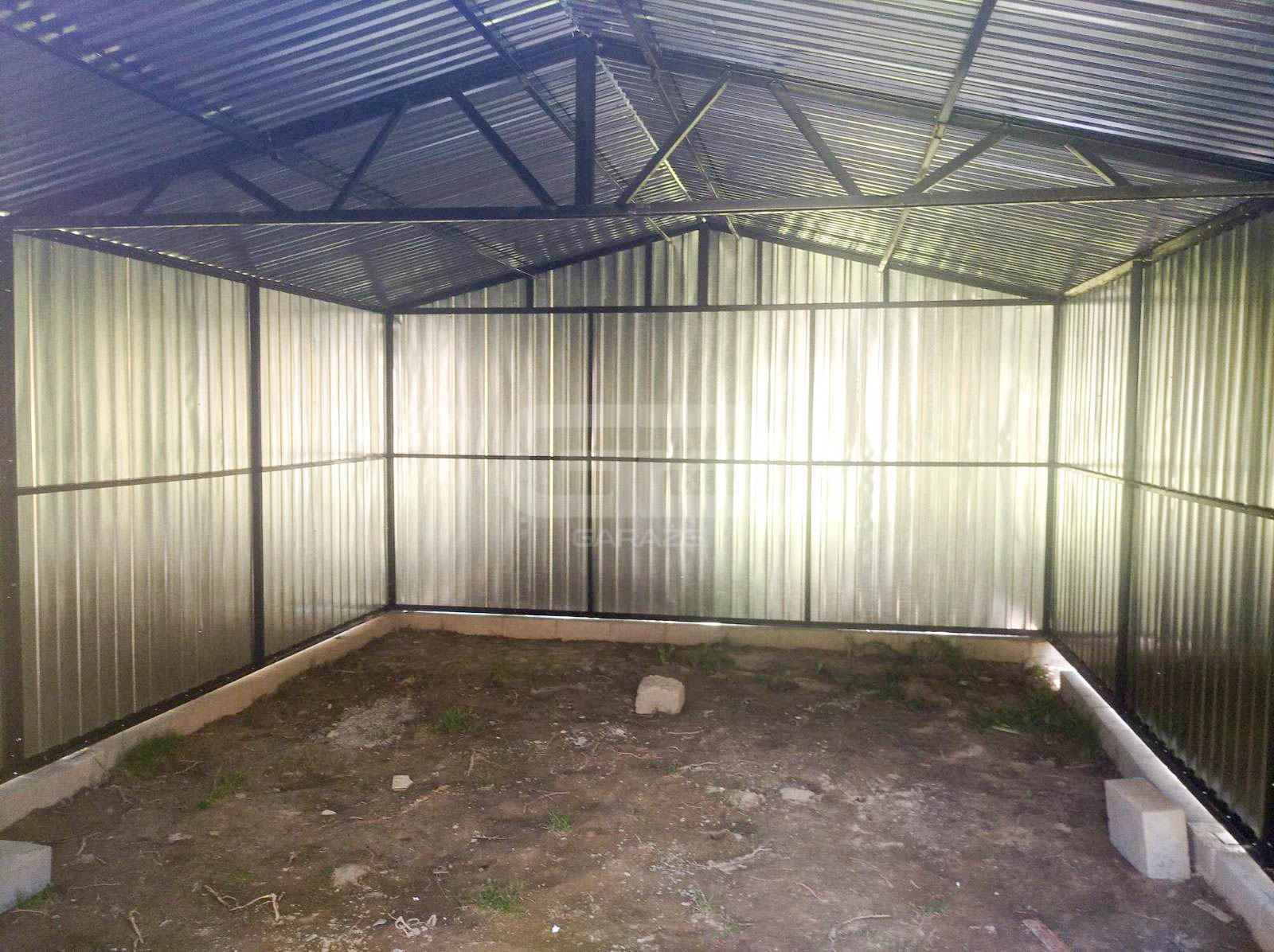 Garaż blaszany 4x6 Brama - ocynk - dwuspad GB165 Bydgoszcz - zdjęcie 4