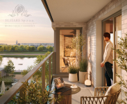 Apartament 91,91m2, 5 pokojowe z balkonem 13,01m2/ widok na rzekę