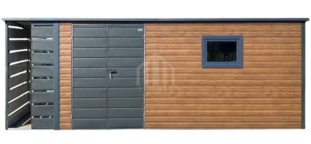 Schowek domek ogrodowy 5,5x3 + wiata 1m brama okno dach SO209 Gdynia - zdjęcie 1
