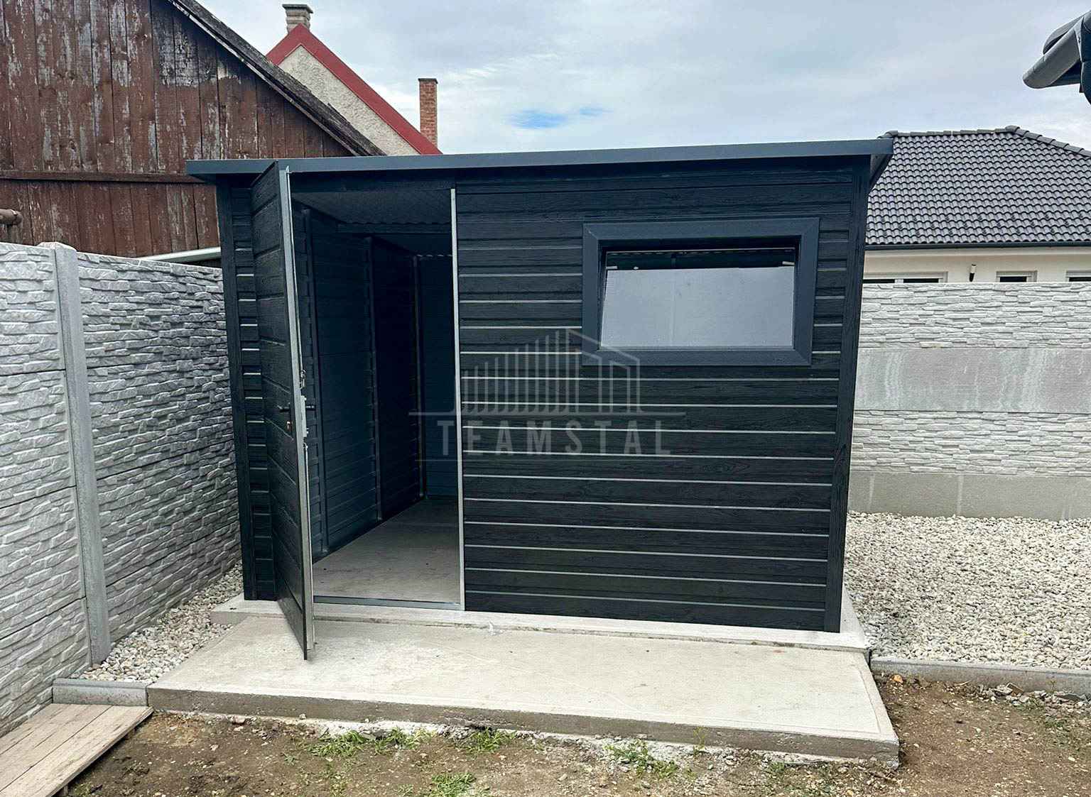 Schowek domek ogrodowy 3x2m drzwi okno drewnopodobny dach rynna TS1131 Niepołomice - zdjęcie 5