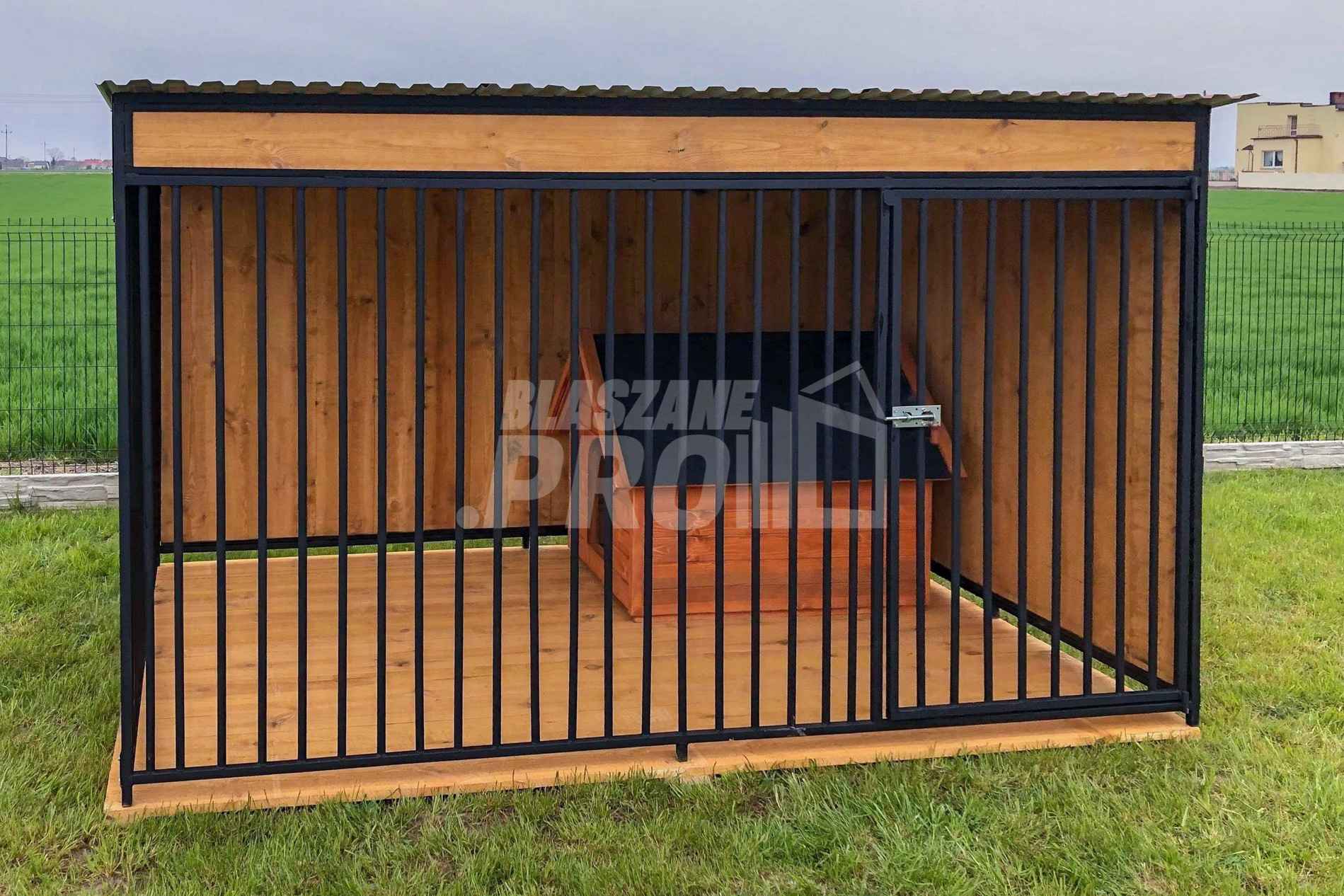 Kojec dla psów 3x2m Drewniana Podłoga ściany zabudowane drewnem GP376 Częstochowa - zdjęcie 4