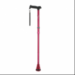 LASKA INWALIDZKA ALUMINIOWA SKŁADANA RÓŻOWA PRIMETIM