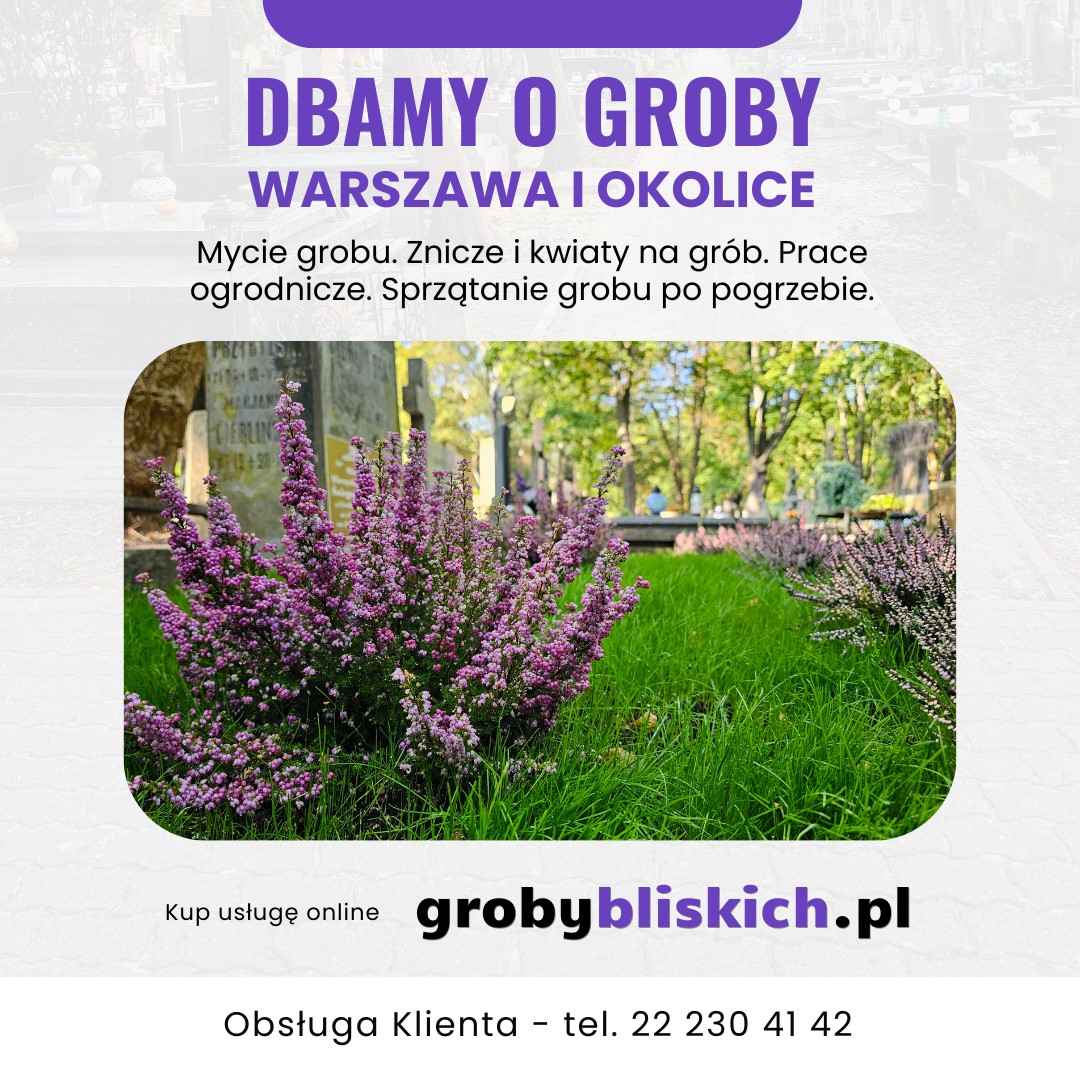 Opieka nad grobami Warszawa -  mycie grobu, znicze i kwiaty na grób Praga-Północ - zdjęcie 2