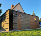 Schowek domek ogrodowy 6x3 + wiata 1m brama  okno dach w tył PLG106 Białystok - zdjęcie 2