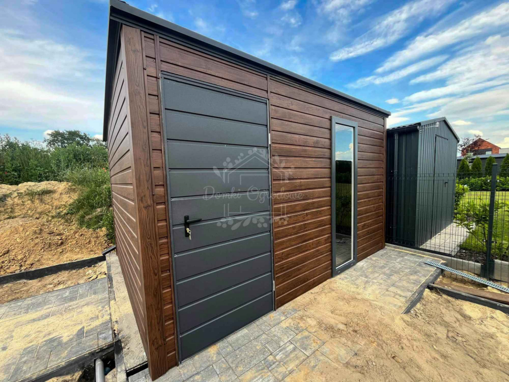 Domek Ogrodowy 3,5x2,5m Okno  Drewnopodobny - dach spad w tył ID702 Nowy Sącz - zdjęcie 4